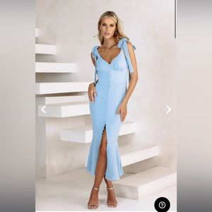 Lavish Alice KAMILA tie strap midi dress